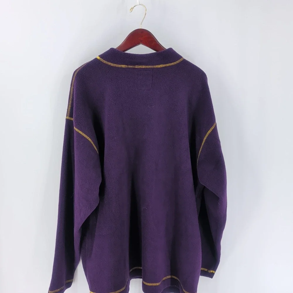 Vintage EXP Clothing By P.S.I. Long Sleeve Ponit Arena Sweatshirt Purple Size XL